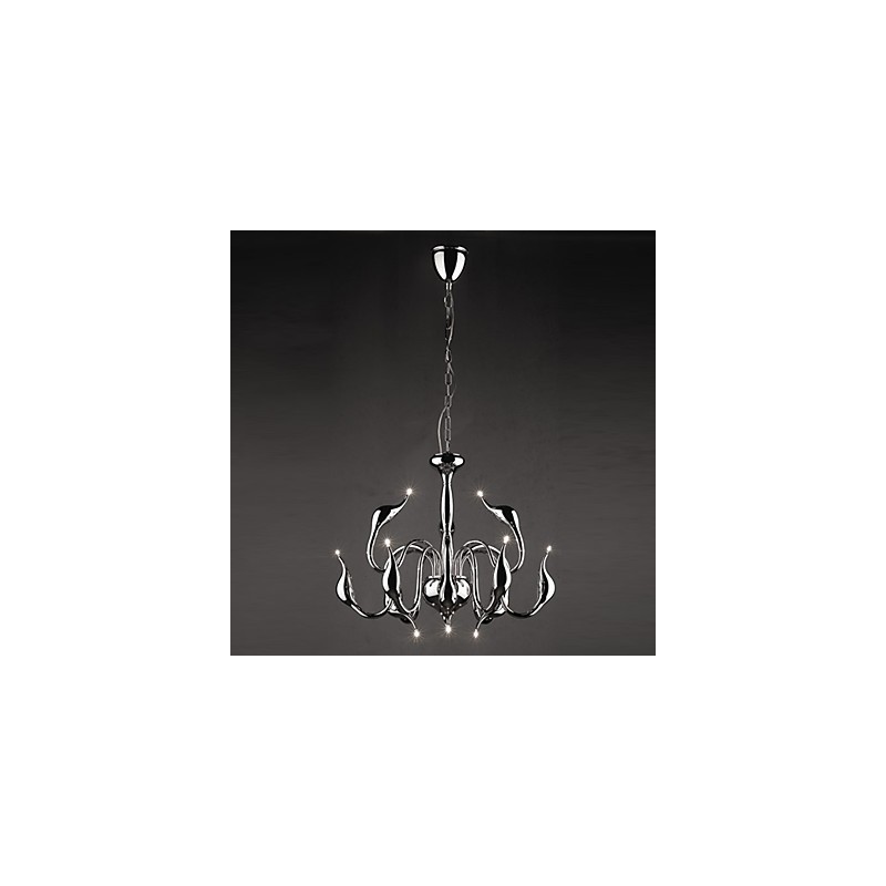 Lustre de metal galvanizado estilo vela contemporâneo moderno