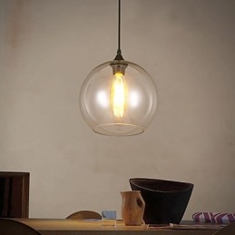 Criativo Nordic Contratado Rural Bola de Vidro Cabeça Única DropLight