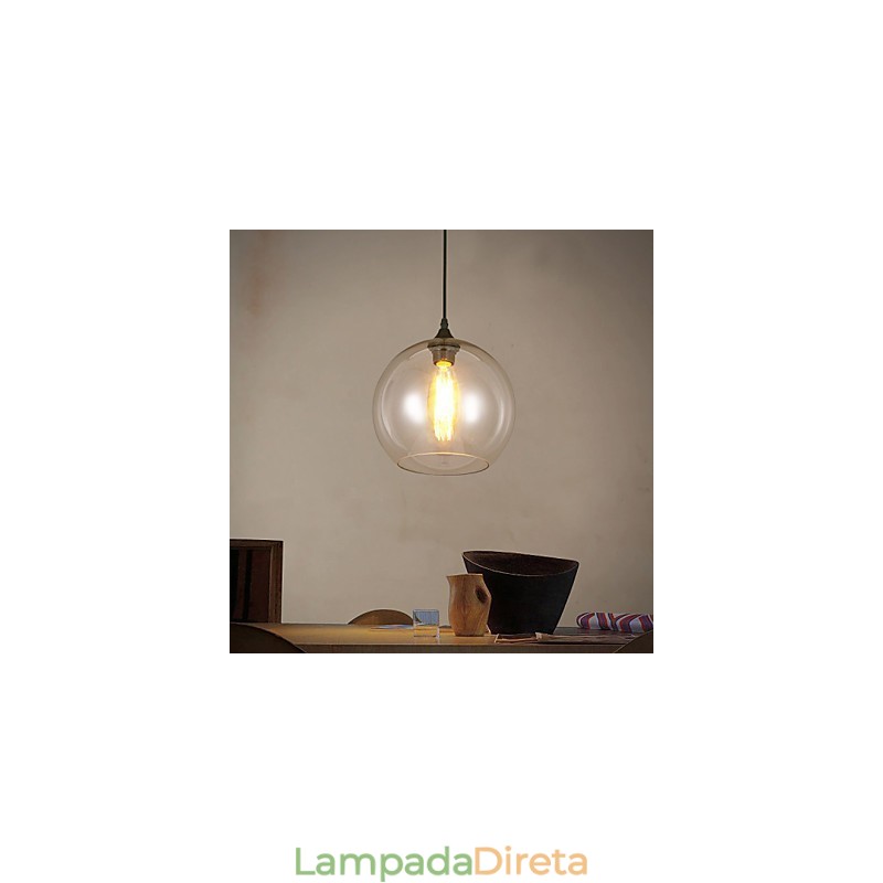 Criativo Nordic Contratado Rural Bola de Vidro Cabeça Única DropLight