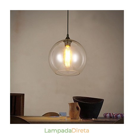 Criativo Nordic Contratado Rural Bola de Vidro Cabeça Única DropLight Criativo Nordic Contratado Rural Bola de Vidro Cabeça Única DropLight