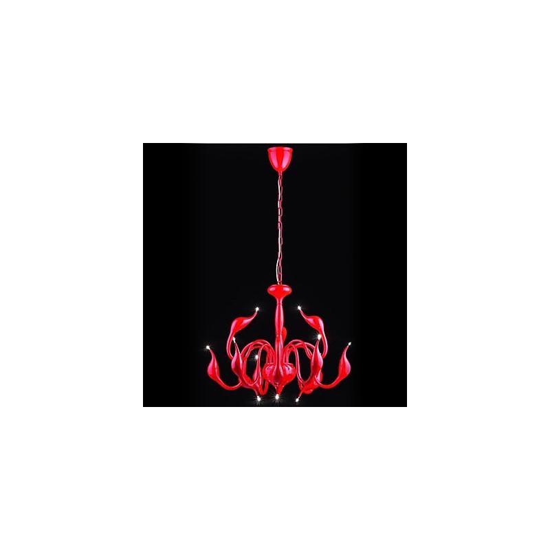 Lustre de metal galvanizado estilo vela contemporâneo moderno