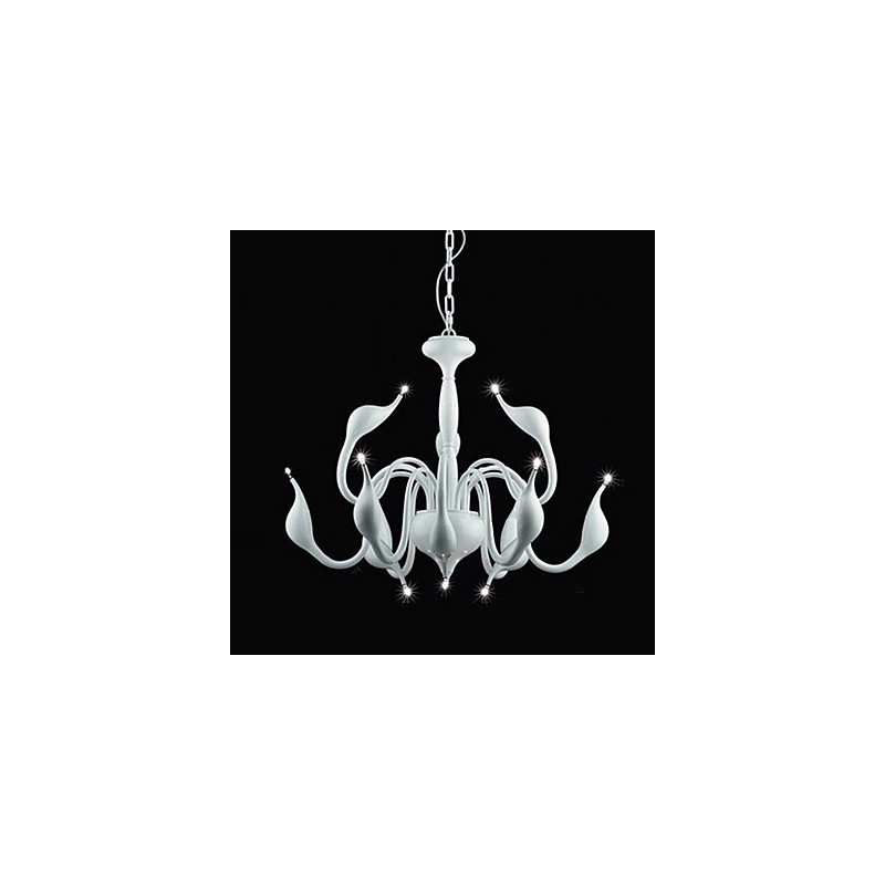 Lustre de metal galvanizado estilo vela contemporâneo moderno