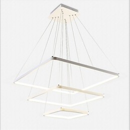 Luminária pendente de design moderno com três anéis
