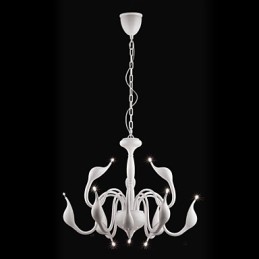 Lustre de metal galvanizado estilo vela contemporâneo moderno