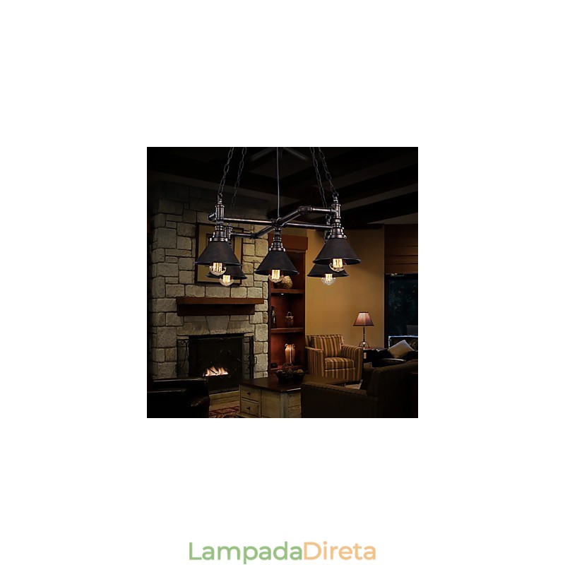 Retro Classic Metal Ceiling Lights Simples Luminárias Pendentes Café Luminária Pendente