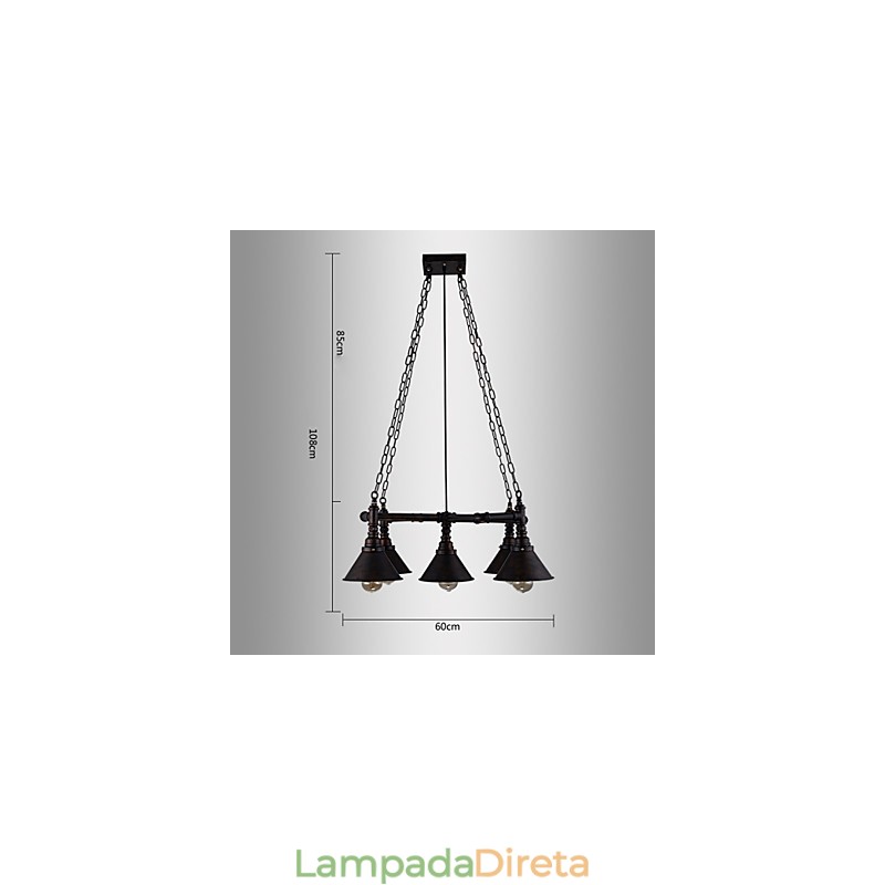 Retro Classic Metal Ceiling Lights Simples Luminárias Pendentes Café Luminária Pendente