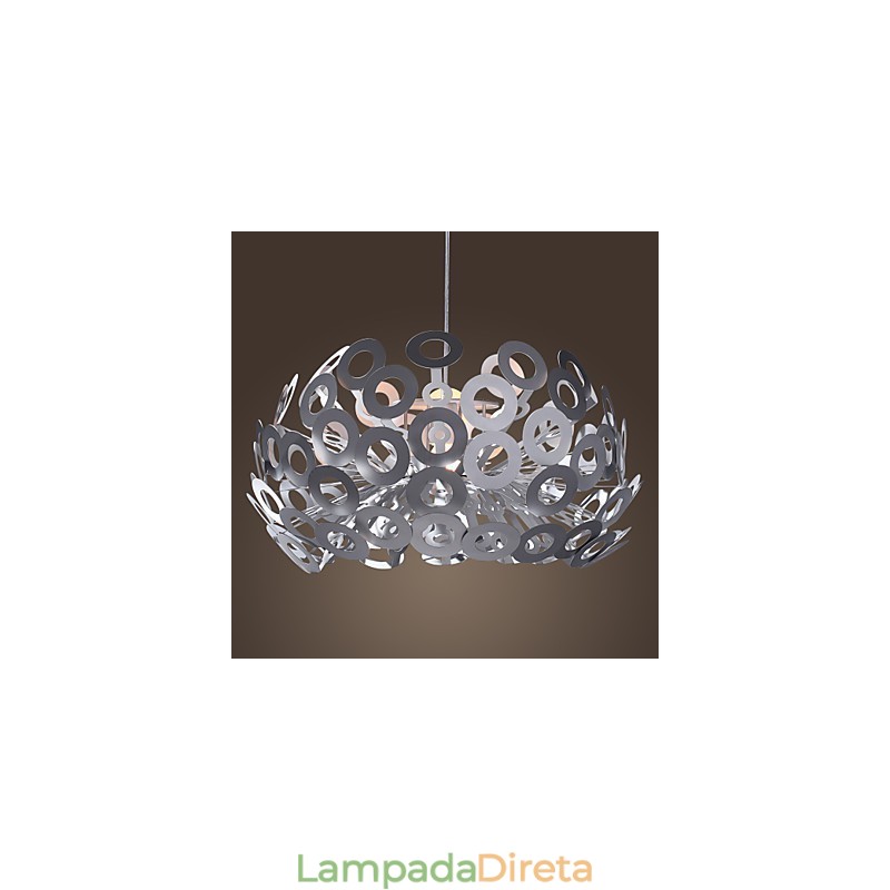 Luminária pendente moderna em formato de círculo Abajur em destaque