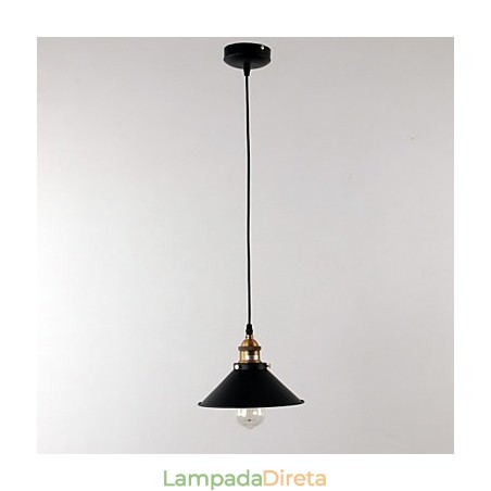 Luminária pendente estilo retrô tradicional clássica com pintura em estilo mini Luminária pendente estilo retrô tradicional clássica com pintura em estilo mini
