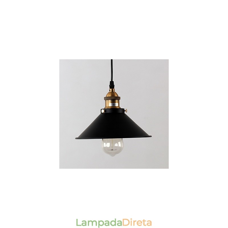 Luminária pendente estilo retrô tradicional clássica com pintura em estilo mini