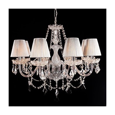Lustre de Cristal Luxo Moderno Living 8 Luzes Lustre de Cristal Luxo Moderno Living 8 Luzes