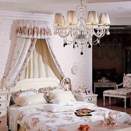 Lustre de Cristal Luxo Moderno Living 8 Luzes