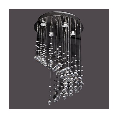 Moderno Contemporâneo Cristal Cromado Metal Montagem Embutida Moderno Contemporâneo Cristal Cromado Metal Montagem Embutida
