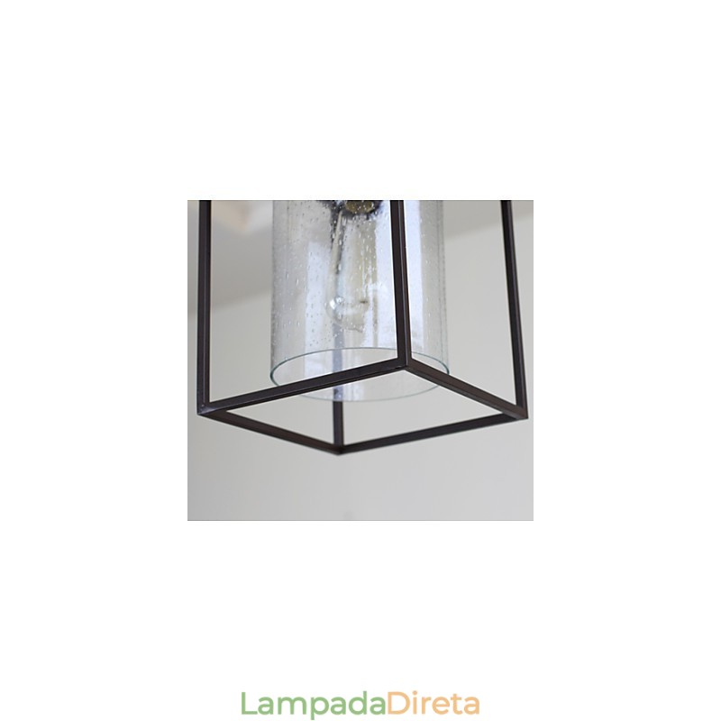 Moldura quadrada do teto de vidro do estilo country nórdico