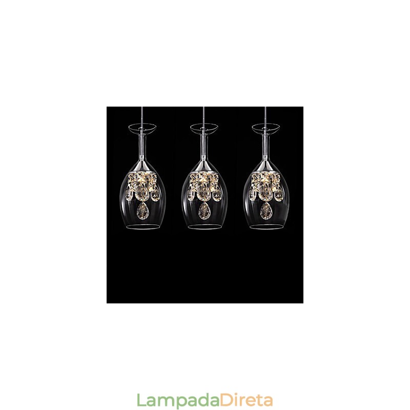 Ilha Contemporânea Moderna Outros Lustre de Metal Pendente Luz