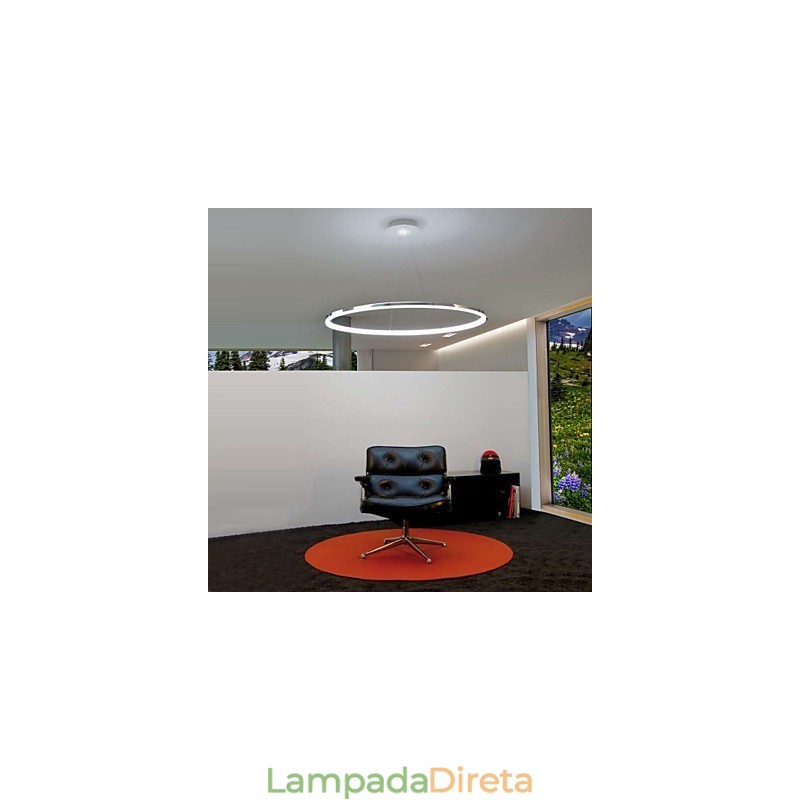Luminária pendente design moderno Living Ring
