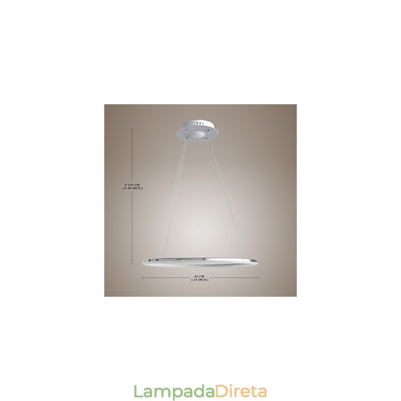 Luminária pendente design moderno Living Ring