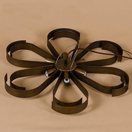 Luminária pendente estilo americano de ferro industrial estilo vento flor