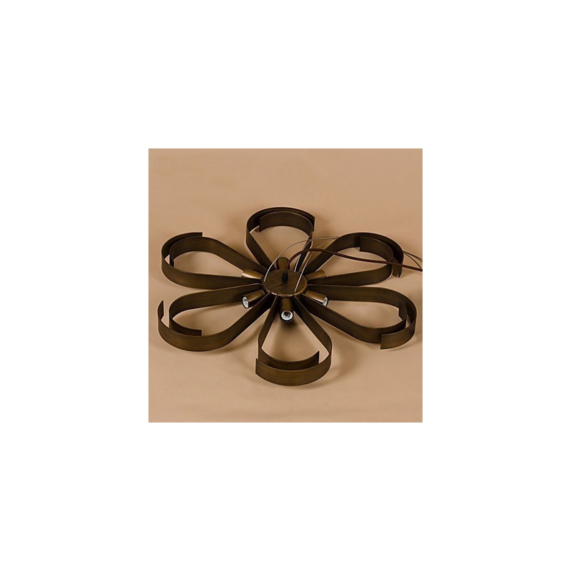 Luminária pendente estilo americano de ferro industrial estilo vento flor