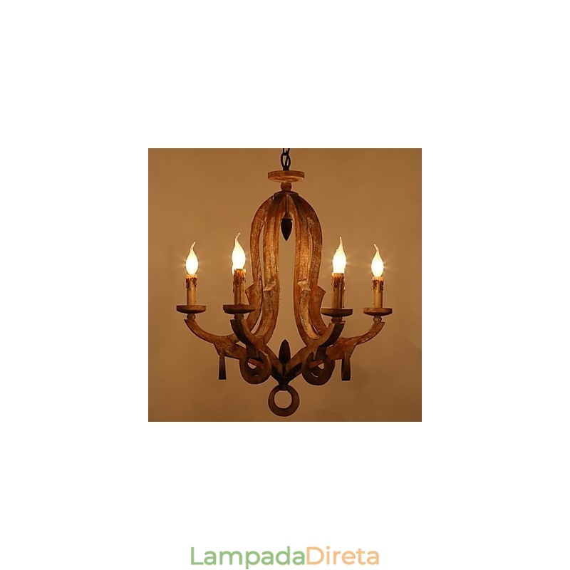 Lustre de metal com pintura estilo retrô vintage mini