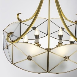 Família de luminárias de teto de cobre com design decorativo contemporâneo moderno