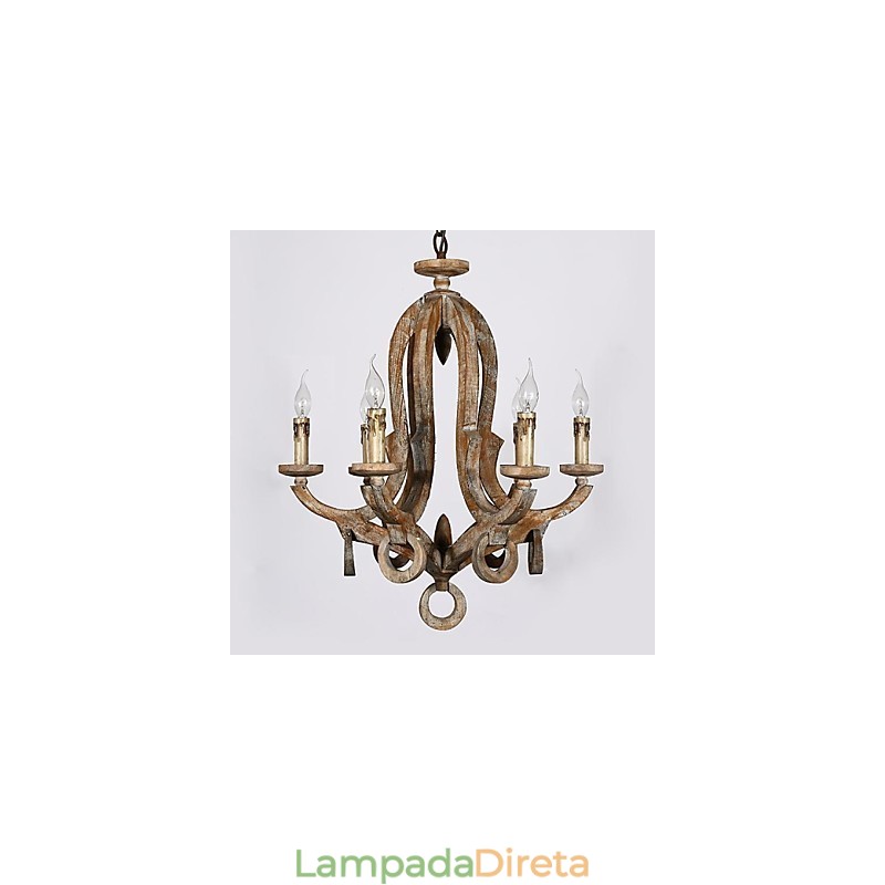Lustre de metal com pintura estilo retrô vintage mini