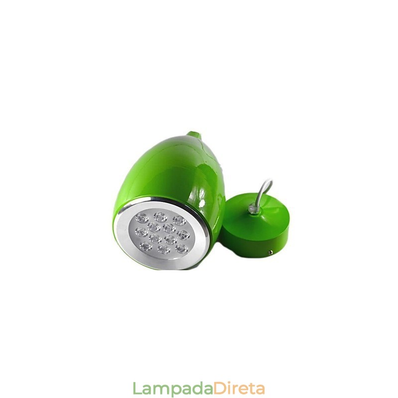 Luminária pendente de metal com pintura de globo contemporânea moderna