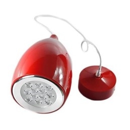 Luminária pendente de metal com pintura de globo contemporânea moderna