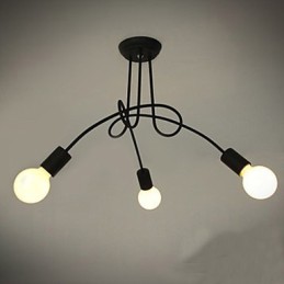 Lustre de Metal com Pintura Contemporânea Moderna