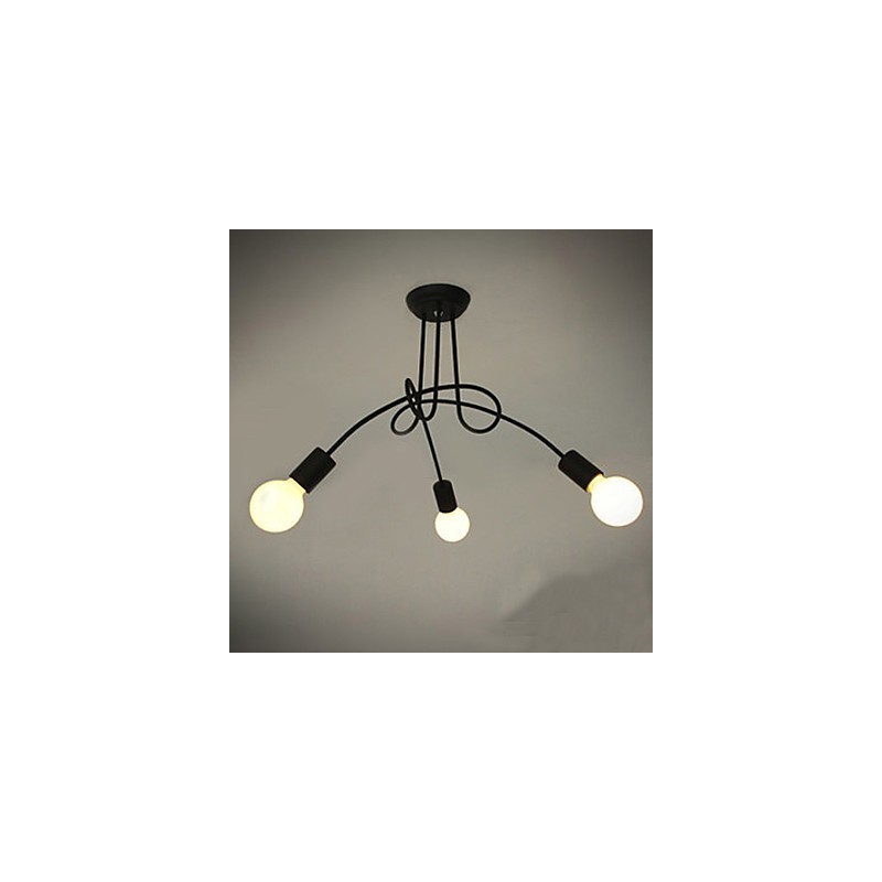 Lustre de Metal com Pintura Contemporânea Moderna