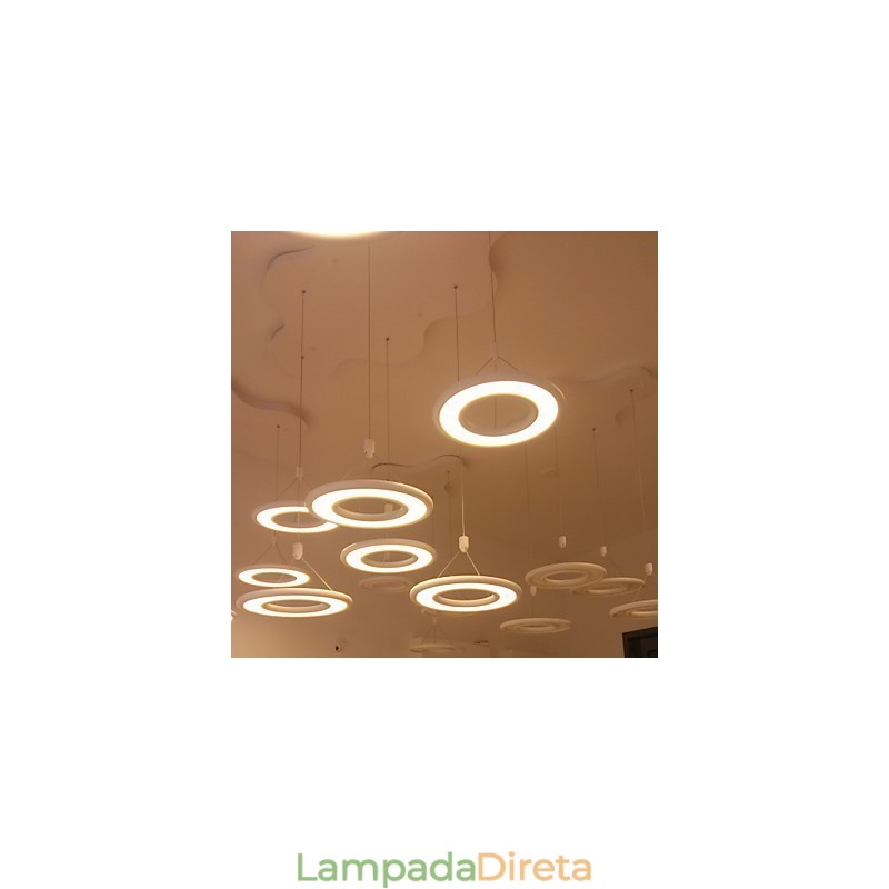 Luminária pendente moderna contemporânea em metal