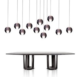 Luminária pendente G4 Retroifit 3W Cromado Cristal Moderno Contemporâneo Luminária pendente