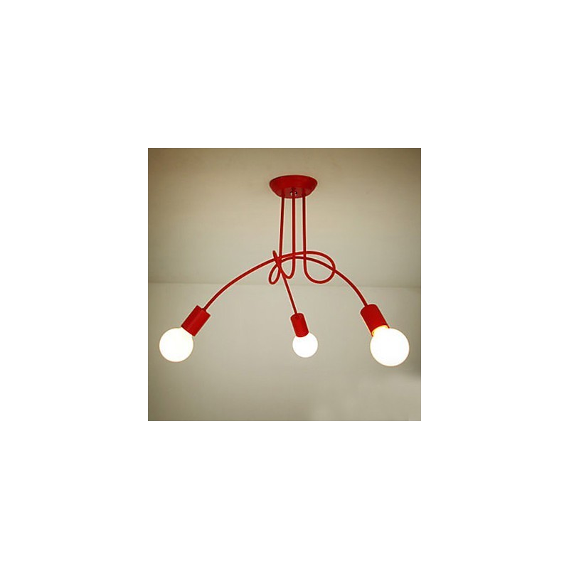 Lustre de Metal com Pintura Contemporânea Moderna