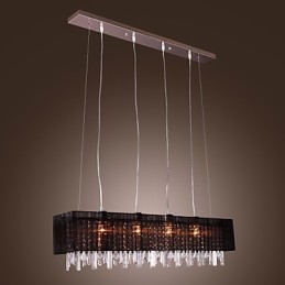 Ilha moderna contemporânea cristal outros metal pingente luz