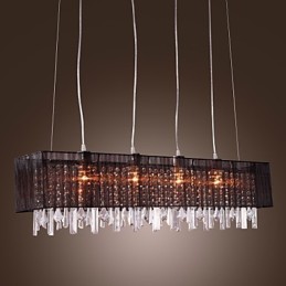 Ilha moderna contemporânea cristal outros metal pingente luz