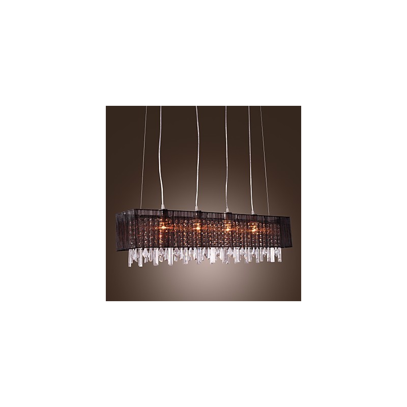 Ilha moderna contemporânea cristal outros metal pingente luz