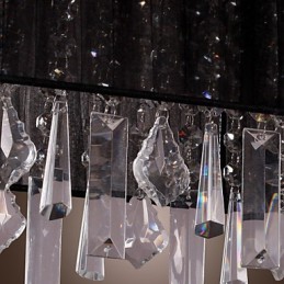 Ilha moderna contemporânea cristal outros metal pingente luz