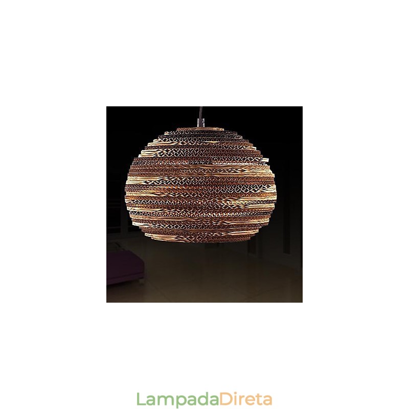 Luminária pendente rústica Lodge Globe Drum Island Bowl Vintage Lantern Country Metal