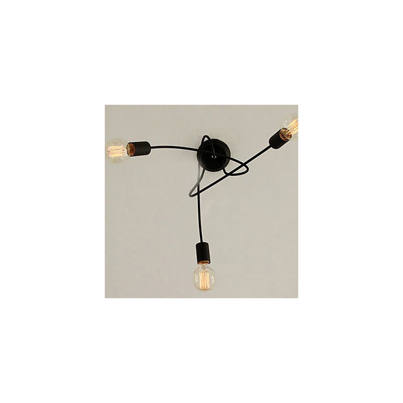 Lustre de Metal com Pintura Contemporânea Moderna