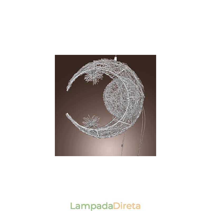 Luminária pendente moderna contemporânea estilo globo mini galvanizada em metal