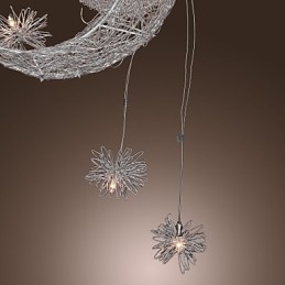 Luminária pendente moderna contemporânea estilo globo mini galvanizada em metal