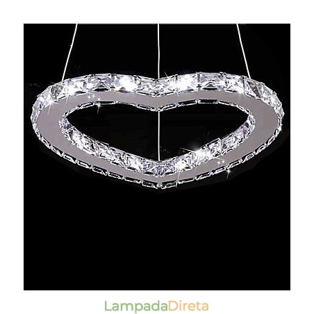 Lustre moderno contemporâneo de cristal cromado em metal Lustre moderno contemporâneo de cristal cromado em metal