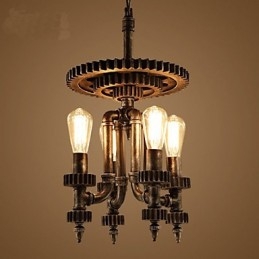 Loja de equipamentos mecânicos retrô Iluminação decorativa