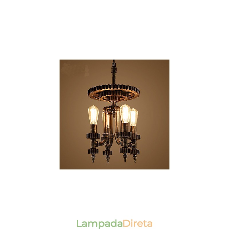 Loja de equipamentos mecânicos retrô Iluminação decorativa