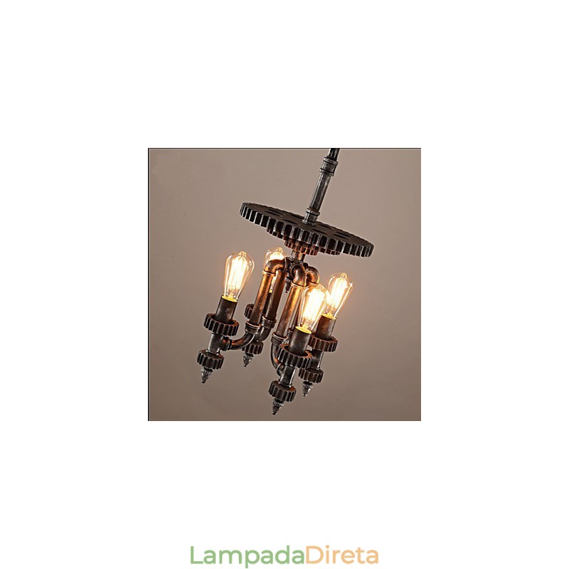 Loja de equipamentos mecânicos retrô Iluminação decorativa