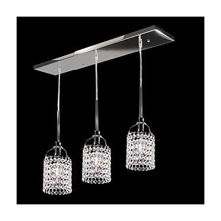Luminária pendente de metal cristal Luminária pendente de metal cristal