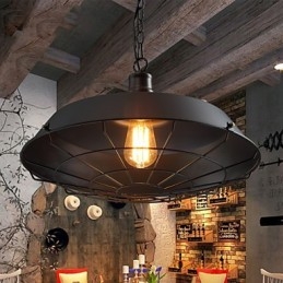 Luminárias pendentes American Country Retro Ferro forjado Contemporâneo e Contratado Armazém Droplight