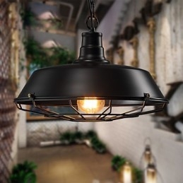 Luminárias pendentes American Country Retro Ferro forjado Contemporâneo e Contratado Armazém Droplight