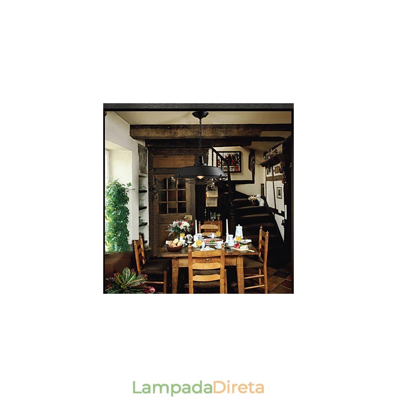 Luminárias pendentes American Country Retro Ferro forjado Contemporâneo e Contratado Armazém Droplight