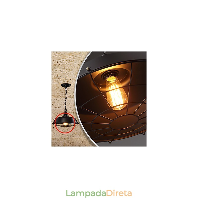 Luminárias pendentes American Country Retro Ferro forjado Contemporâneo e Contratado Armazém Droplight