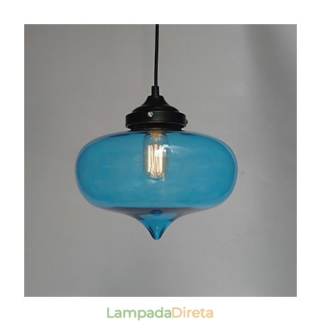 Pendente Bubble Design 1 Luz com Sombra Transparente Pendente Bubble Design 1 Luz com Sombra Transparente